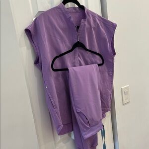 FIGS Lavender Scrub Set